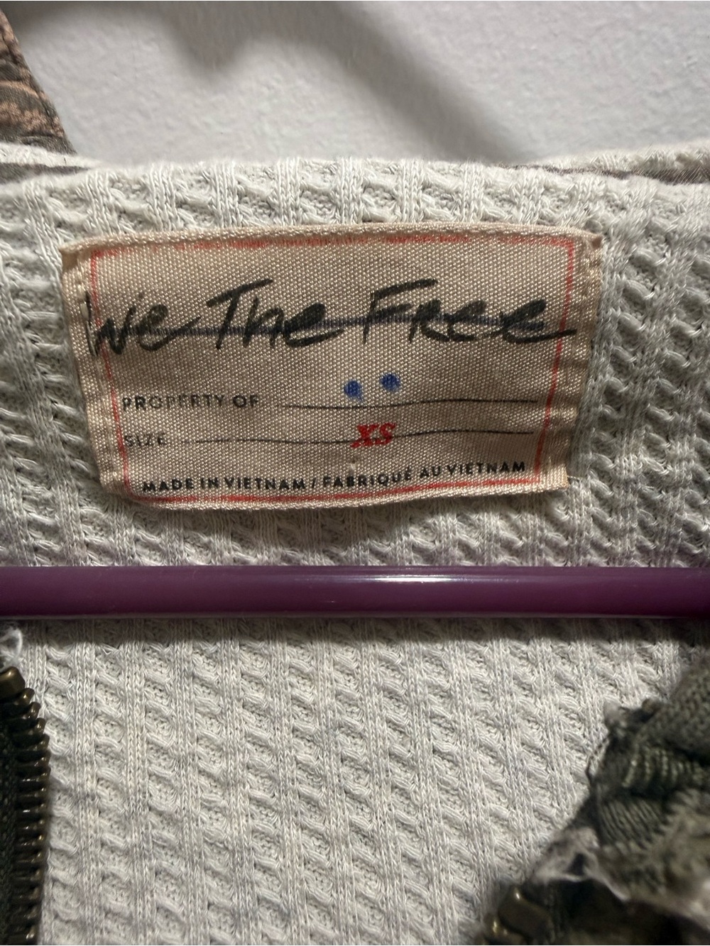Olive Green Free People We the Free Zip Hoodie Sweater - Picture 2 of 4
